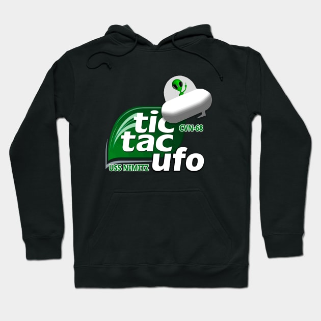 Tic Tac UFO USS Nimitz Disclosure Hoodie by justswampgas